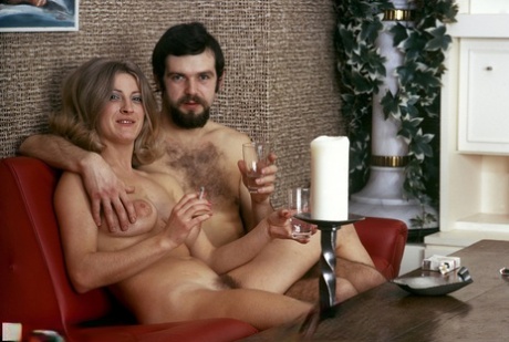 Dildo insertions and cock sucking feature in this vintage blow and bang