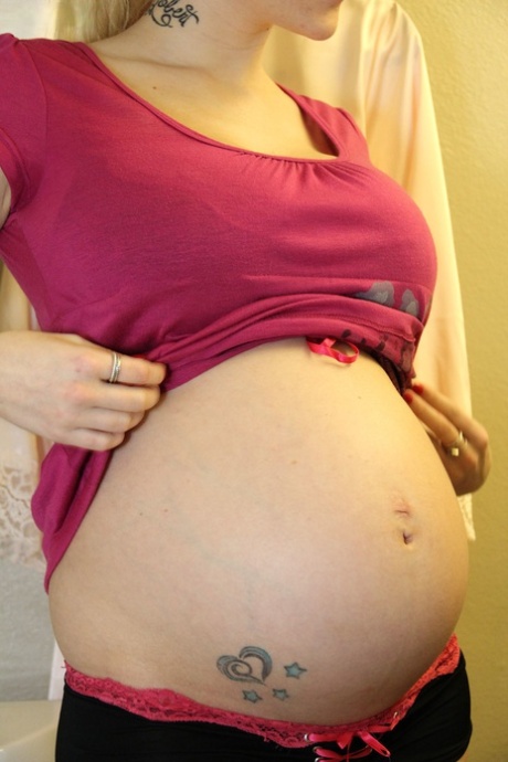 Pregnant blonde with big tits Haley Cummings gets rammed by Ryan Madison