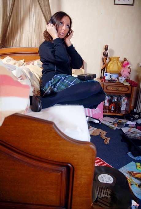 College Uniform featuring Donna Louise Hot Photos